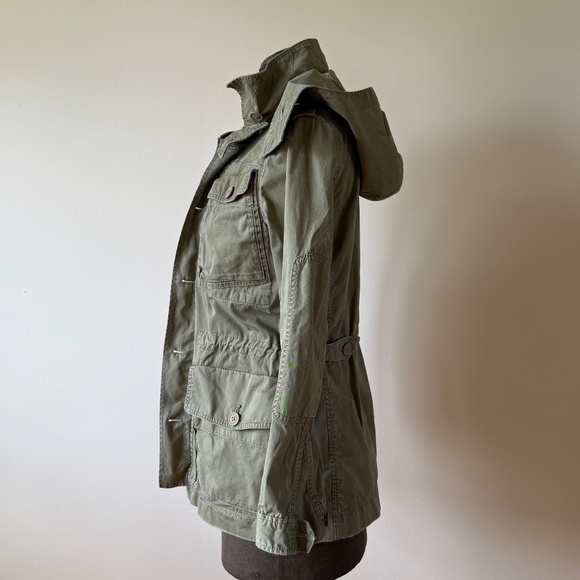 J.CREW Hunter Green Cotton Field Mechanic Military Utility Jacket - Picture 3 of 15